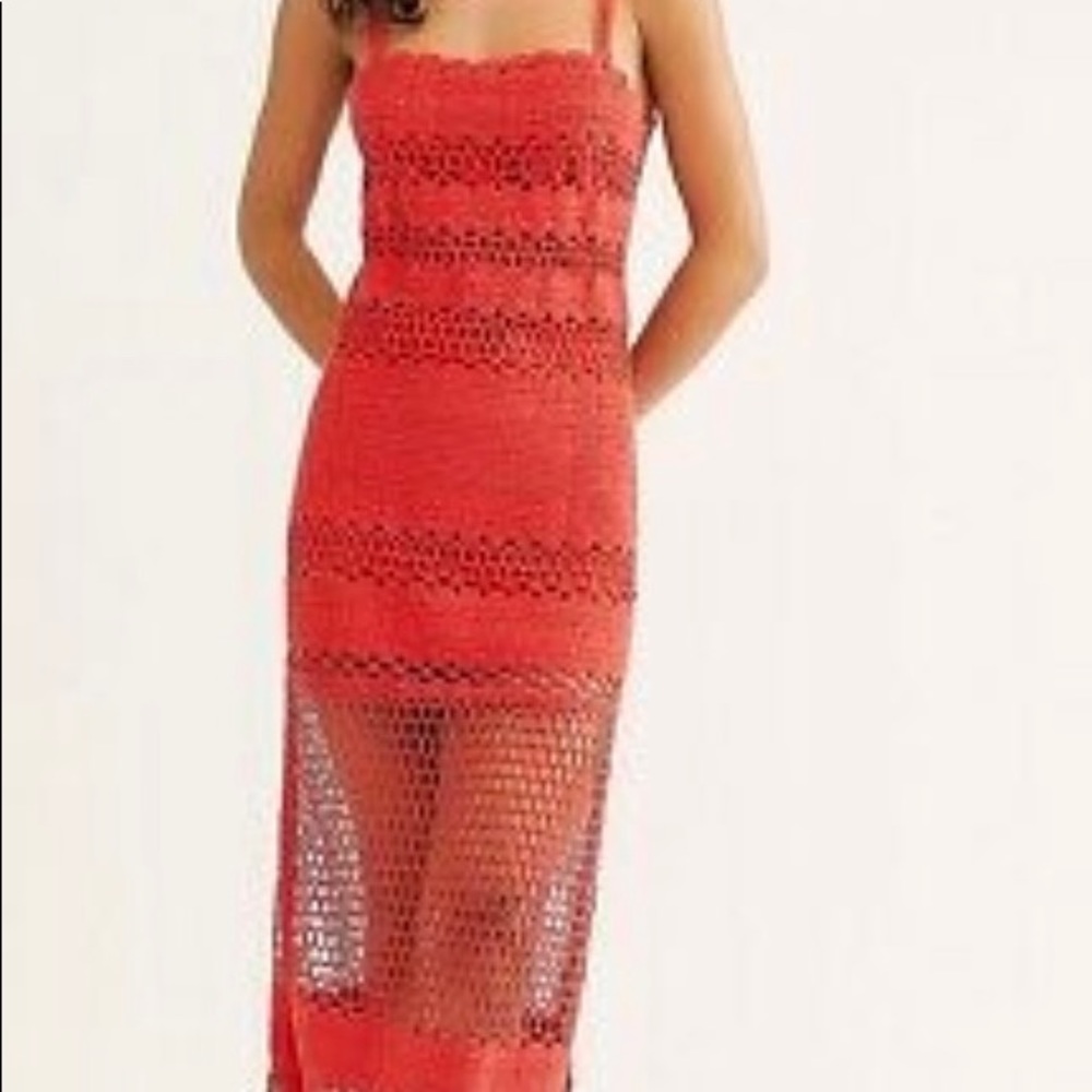 FREE PEOPLE x SUBOO STELLA CROCHET SLEEVELESS MAXI